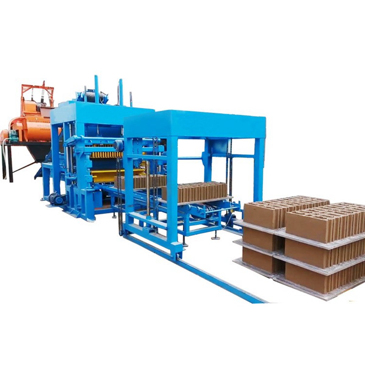 Small Project Brick Maker Building House In Stock Qt40-1 Concrete Paver Block Brick Making Machine Price