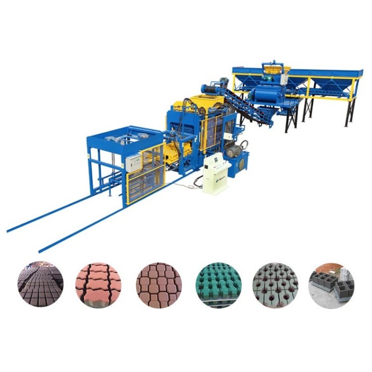 Concrete Brick making Machinery Production Line QT12-15 Hollow Paver Solid Block Moulding Machines For Production Plant