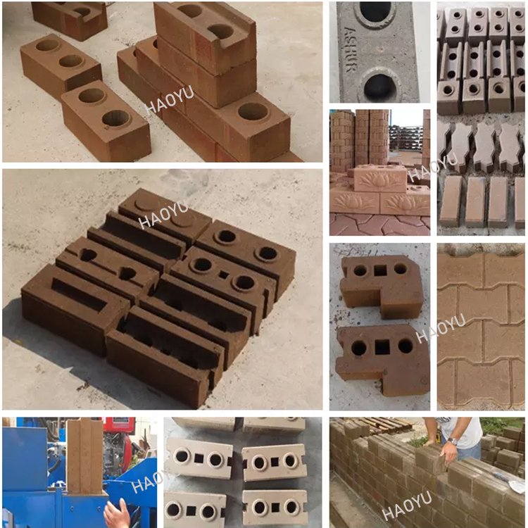 Mini handmade clay brick making machines/building block brick making machines in Africa