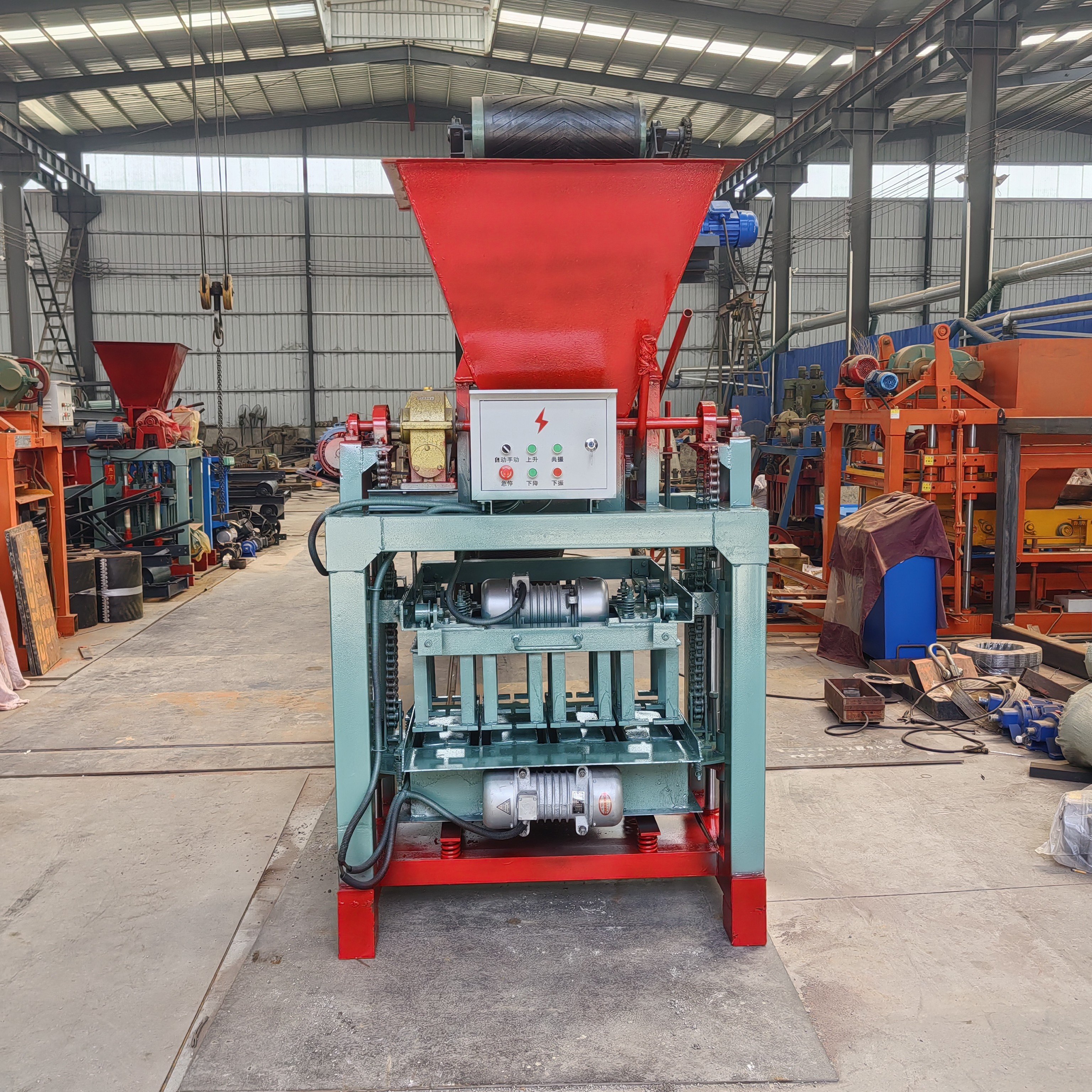 hydraulic powered interlocking brick making machine hollow brick panel making machine