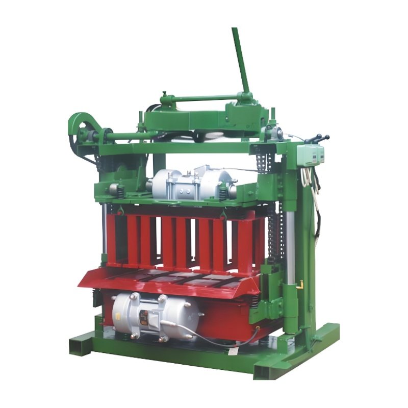 Mobile concrete cement hollow block brick making machine