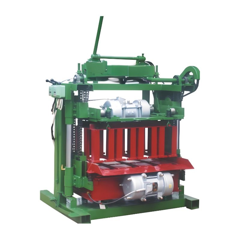 Mobile concrete cement hollow block brick making machine
