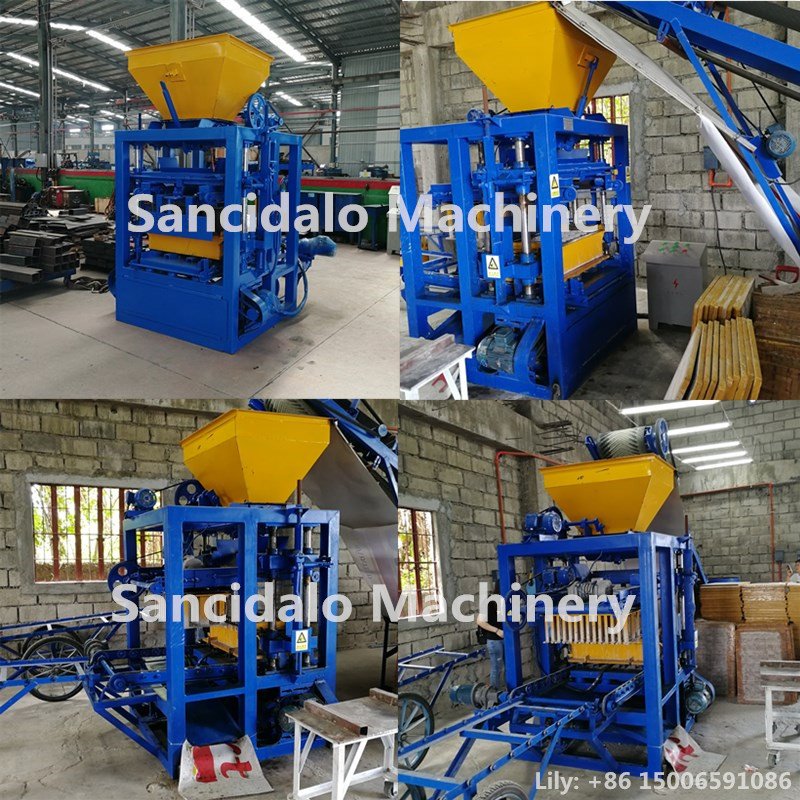High quality qt4-24 hot sale hollow concrete block brick making machine