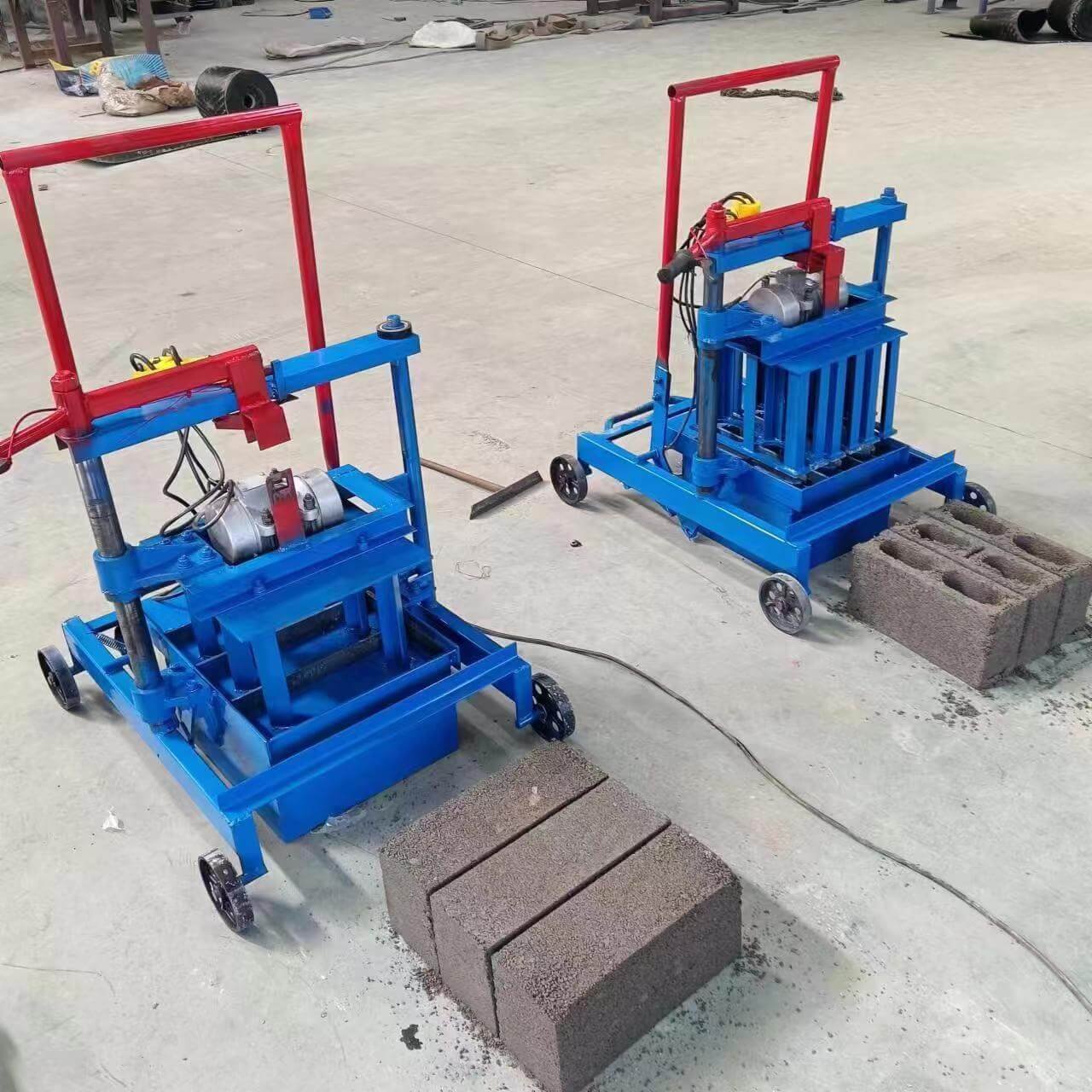 Thermal insulation panel insert cement concrete hollow block brick making machine insulated block machine