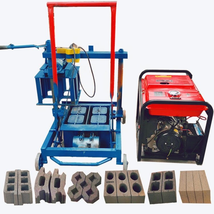 2024 diesel egg laying concrete block machine price interlocking manual brick making machine