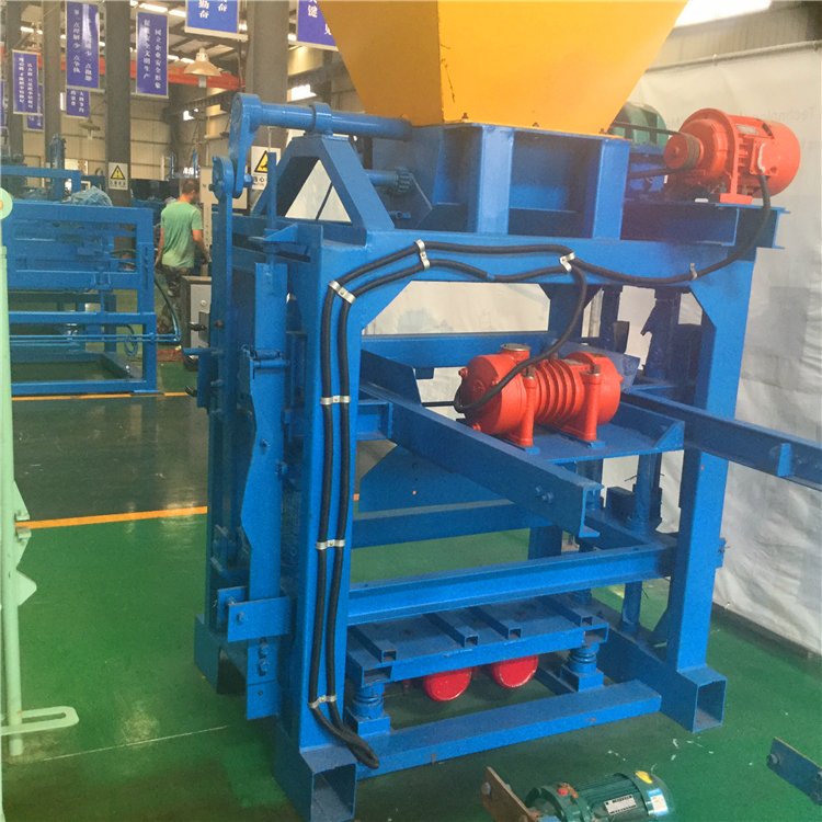 QTJ 4-40A semi-auto small concrete block making machine manual interlock concrete block moulds hollow Brick Making Machinery