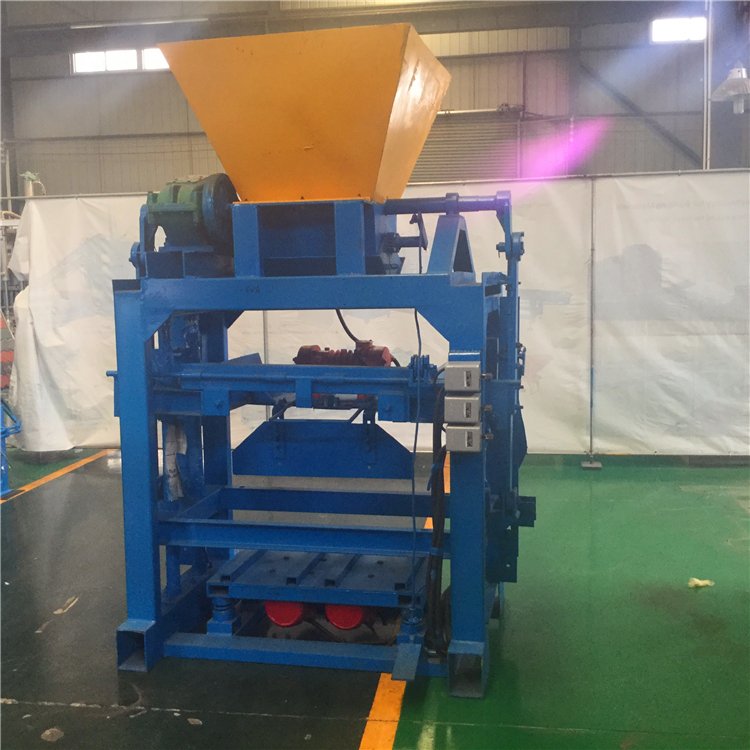 QTJ 4-40A semi-auto small concrete block making machine manual interlock concrete block moulds hollow Brick Making Machinery