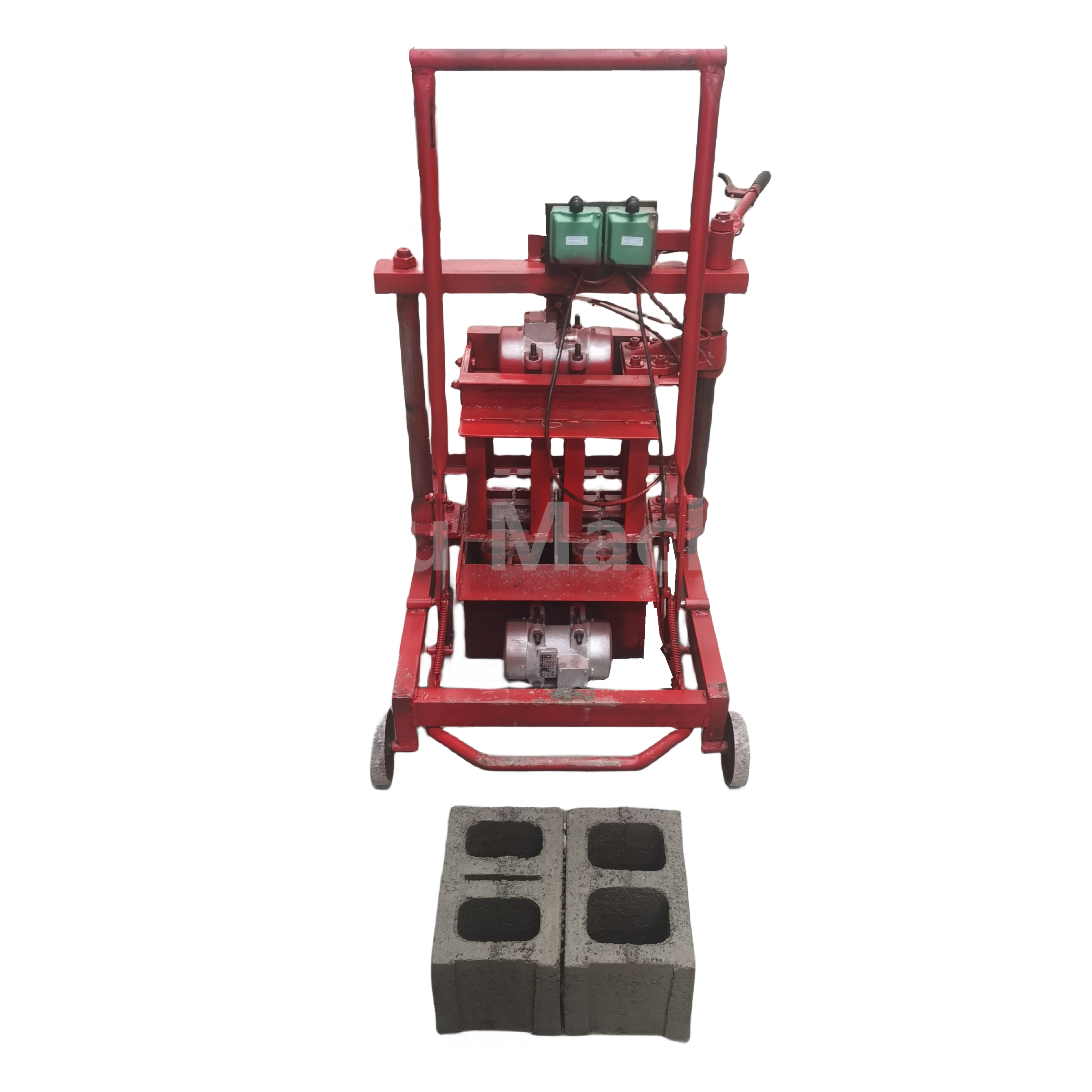 Manual Small Diesel Vibrating Soil Hollow Cement Laying Block Concrete Brick Making Machine Price