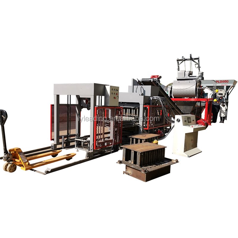 QTJ6-15 full automatic sand Cement paving block making machine block prefab house block making machine