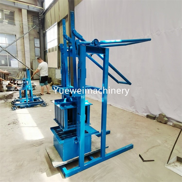 Cheap manual interlocking cement hollow solid block brick making machine hot selling