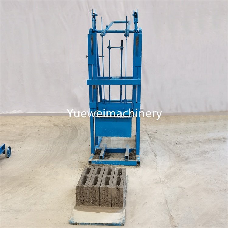 Cheap manual interlocking cement hollow solid block brick making machine hot selling