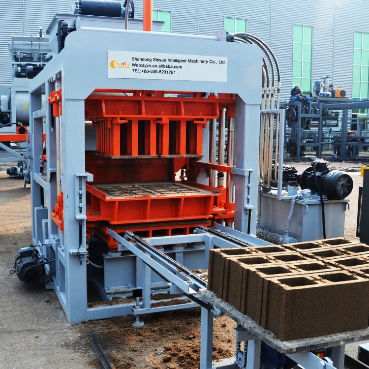 SY Concrete Block Making Machine Solid Hollow Blocks Machine Automatic QT6-15 Construction Block Brick Making Machinery Factory