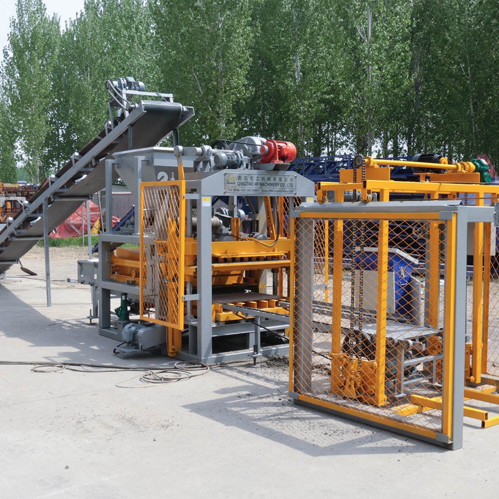 QT4-25 Hollow Block Making Machine Concrete Automatic Block Bricks Diesel Engine Interlocking Brick Making Machine Global 3500