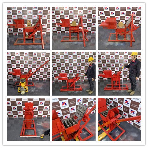 Small Brick Machine Produces 300-150-100mm long, wide and high Brick #7. Stationary Manual Block Brick Machine