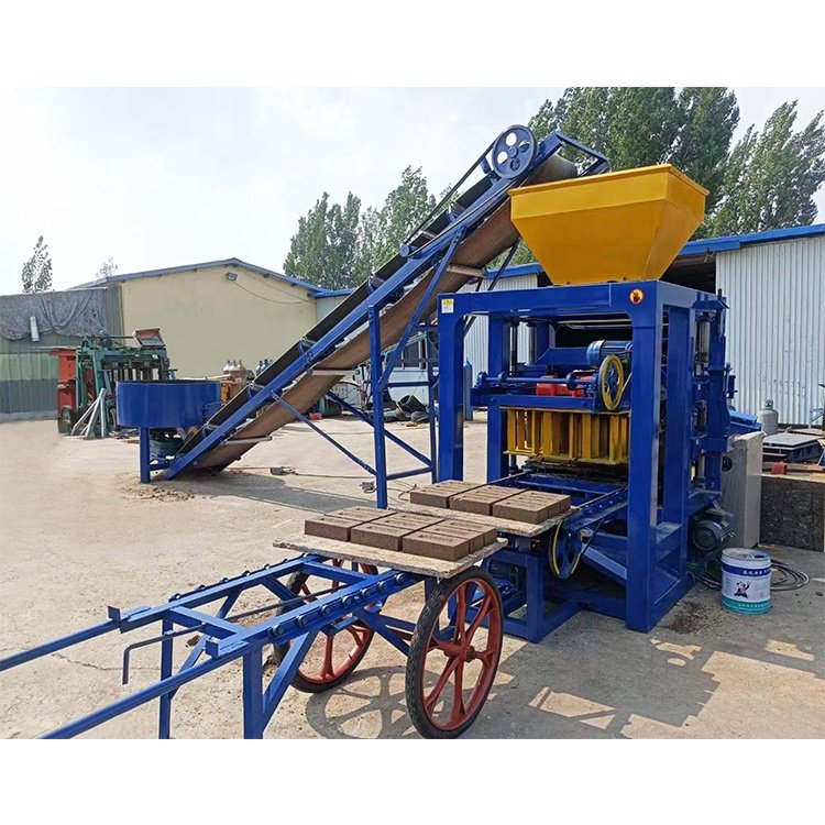 QTJ4-26 Fully Automatic hydraulic cement soil brick making machine Pondeuse Parpaing machine de fabrication For Construction