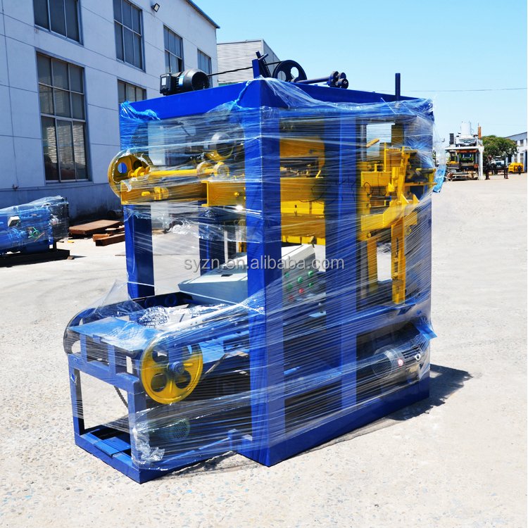 QTJ4-26 Fully Automatic hydraulic cement soil brick making machine Pondeuse Parpaing machine de fabrication For Construction