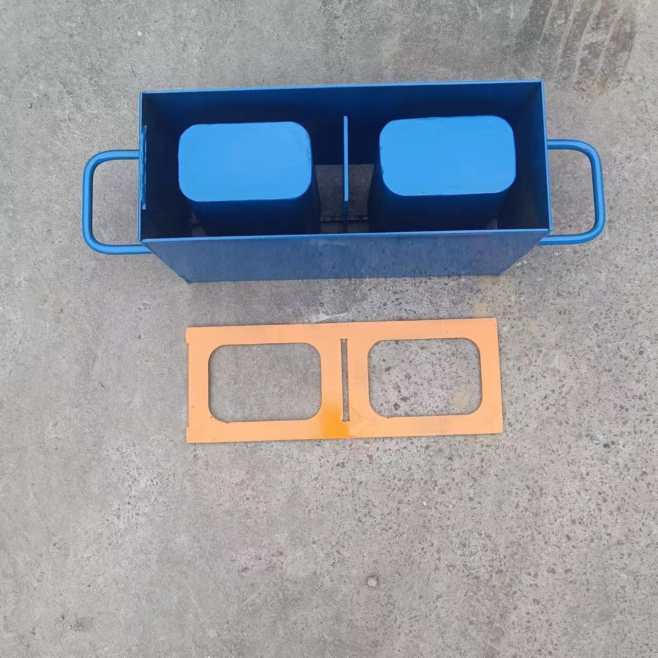 Movable manual cement block making machine hollow bricks making machinery price