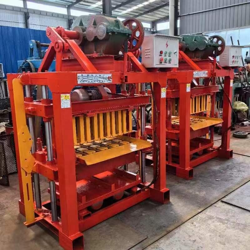 Factory direct supply semi-automatic concrete cement hollow block brick making machine