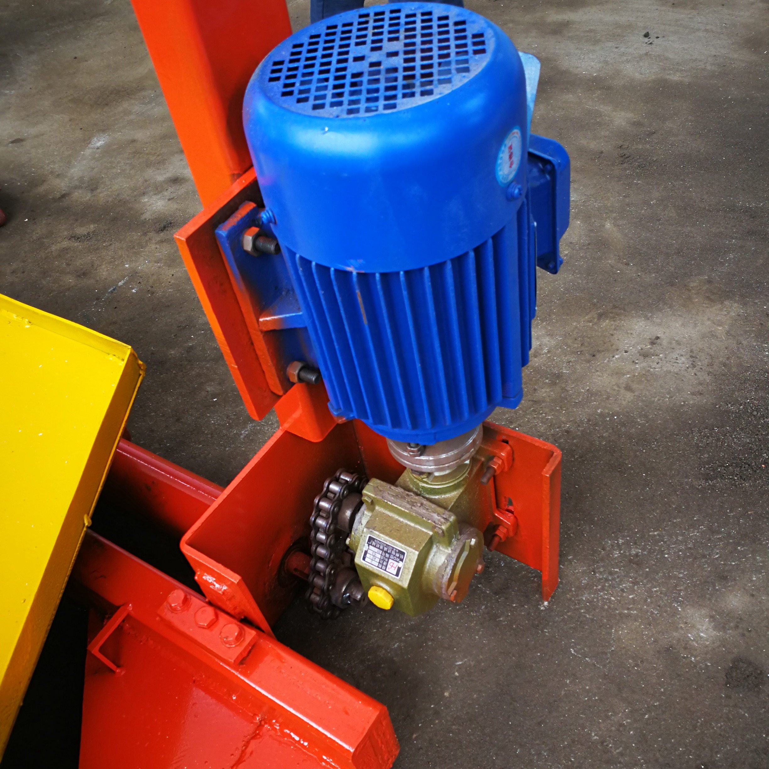 small manual hydraulic ciment cinder hollow color paver block laying maker machine cement block press moulding making machinery