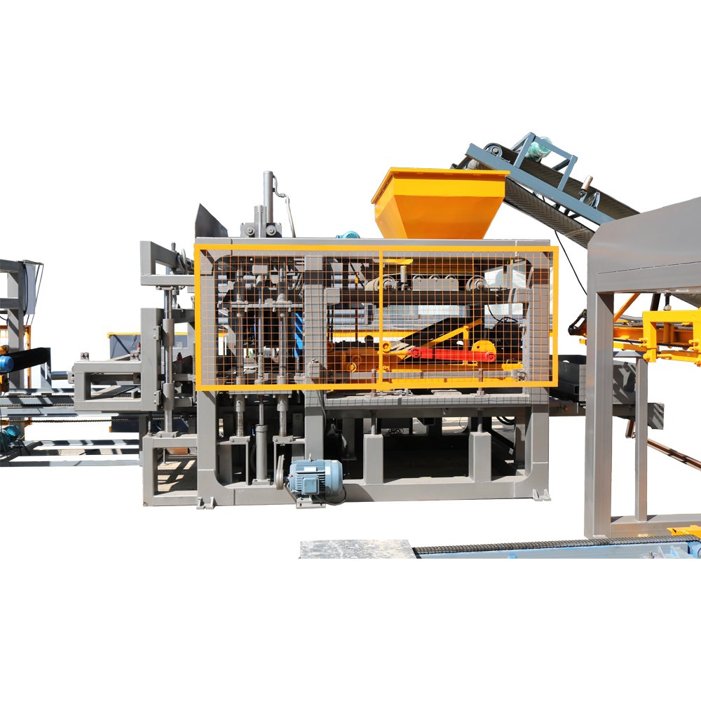 brick machine making QT5-15 paver hollow interlock cement block moulding concrete brick making machine a brique automatic