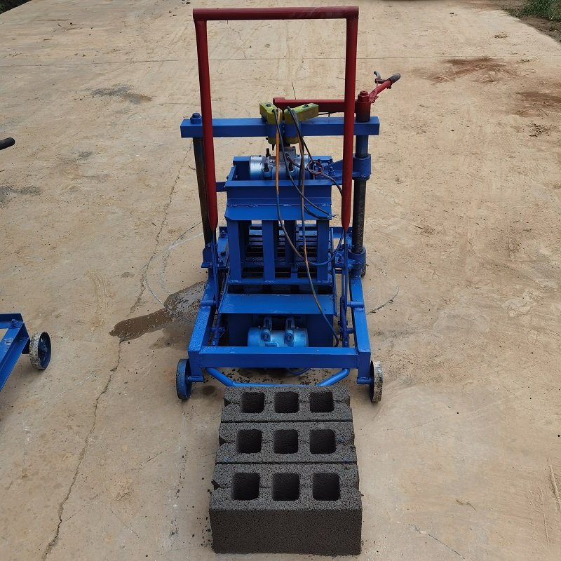 hot small hollow cement brick price semi automatic block concrete brick making machine
