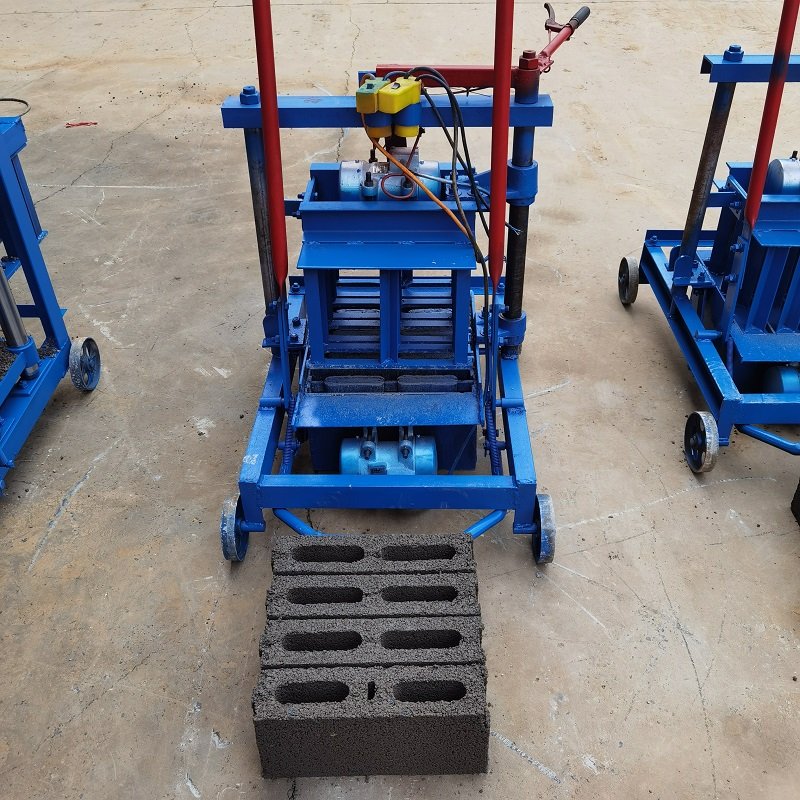 hot small hollow cement brick price semi automatic block concrete brick making machine