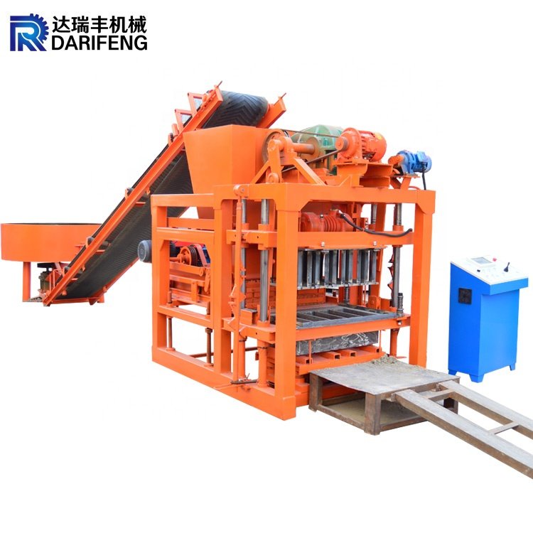 House building brick equipment QTJ4-25 concrete paving block making machine in philippines