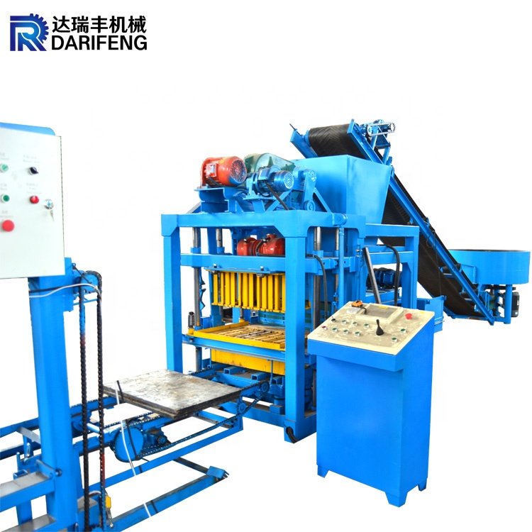 House building brick equipment QTJ4-25 concrete paving block making machine in philippines