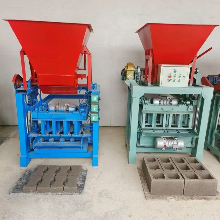 Hot sale cement block brick making machine mobile manual machine hollow brick making machine