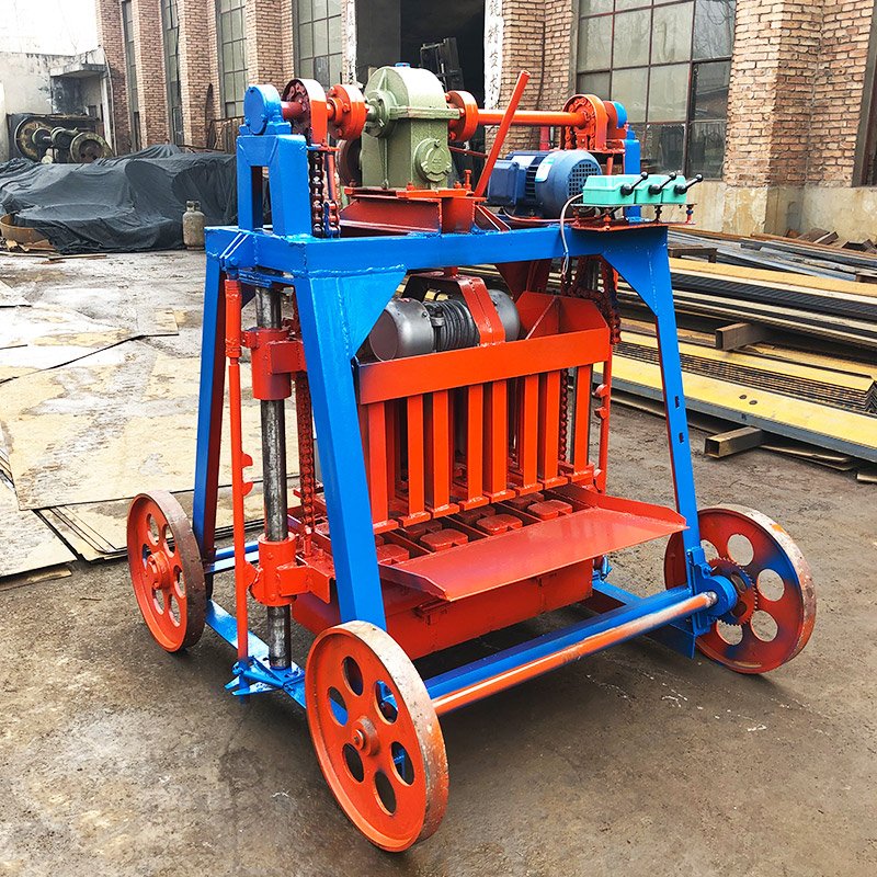 Movable Block Moulder Engines Cement 500 Small Scale Concrete Mini Mobile Commercial Mobile Block Making Machinery Brick Engine
