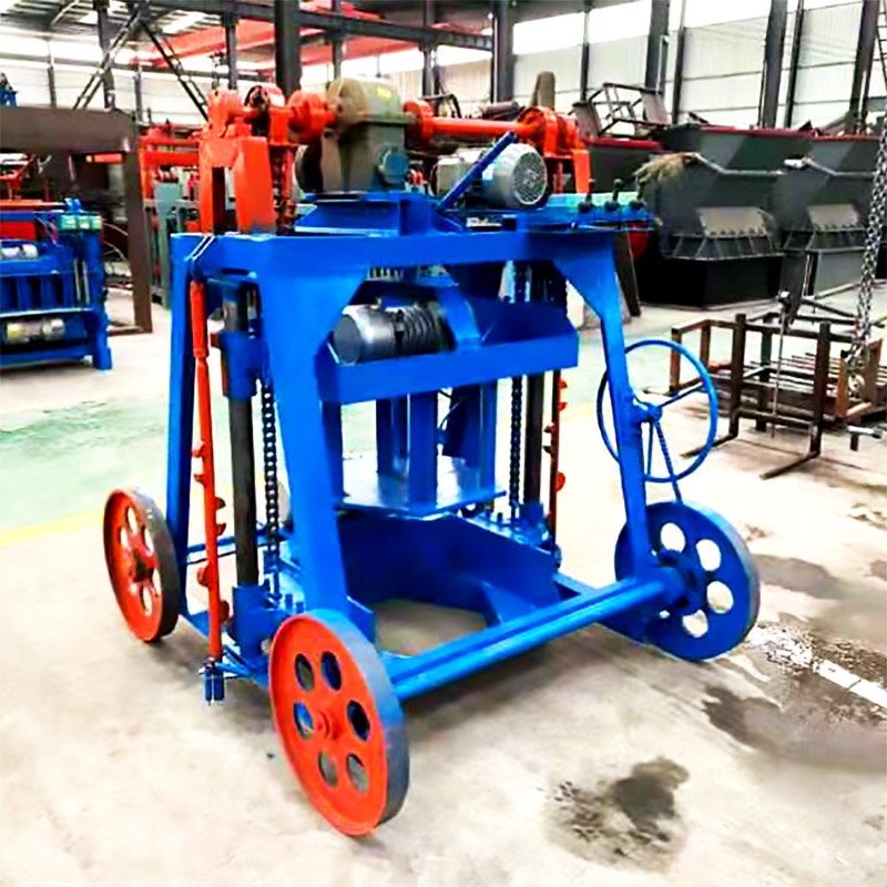 Movable Block Moulder Engines Cement 500 Small Scale Concrete Mini Mobile Commercial Mobile Block Making Machinery Brick Engine