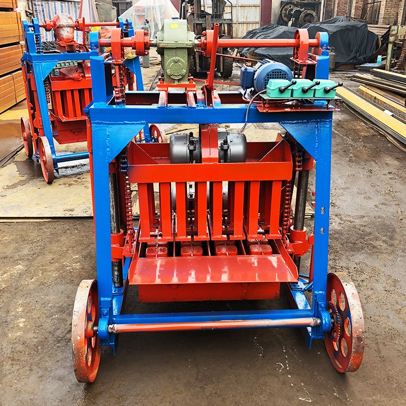 Movable Block Moulder Engines Cement 500 Small Scale Concrete Mini Mobile Commercial Mobile Block Making Machinery Brick Engine