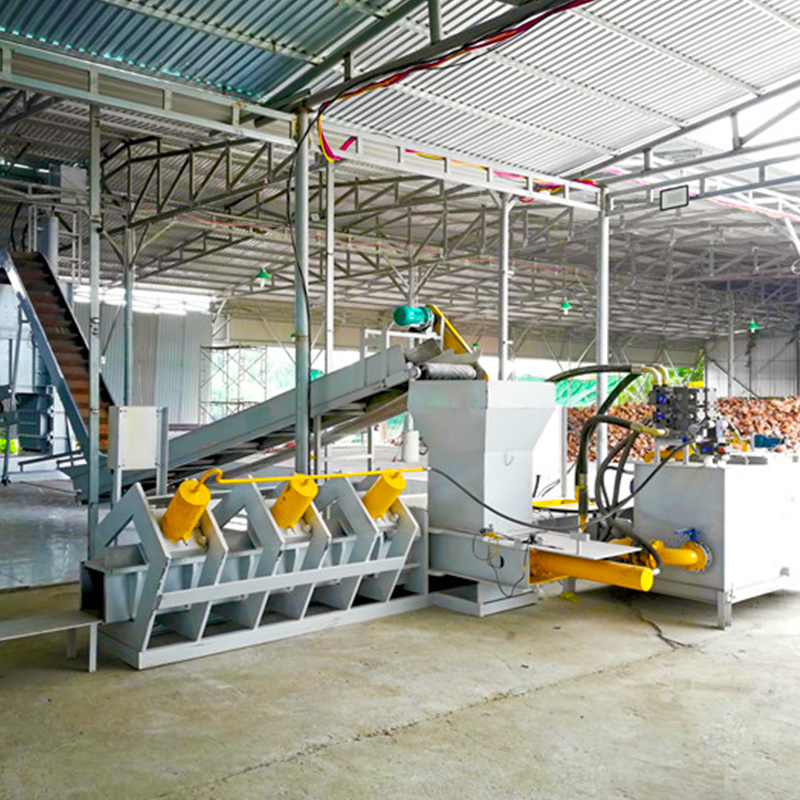 Coco coir peat making machine high productivity coconut peat block machine