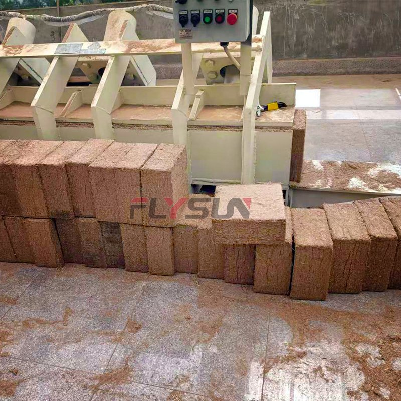 Coco coir peat making machine high productivity coconut peat block machine