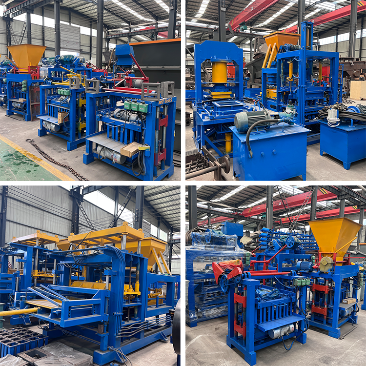 4-35 concrete brick making machine price semi-automatic cement hollow block making machine