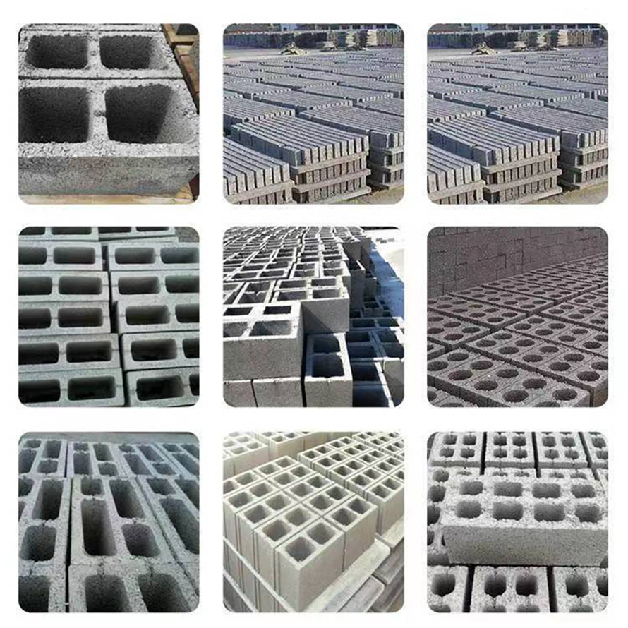 4-35 concrete brick making machine price semi-automatic cement hollow block making machine