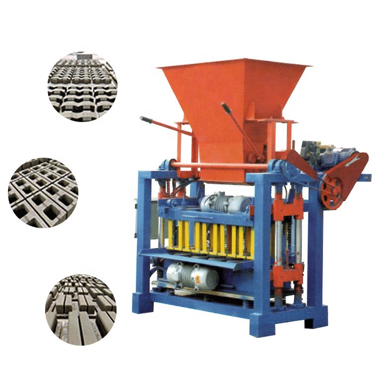 4-35 concrete brick making machine price semi-automatic cement hollow block making machine