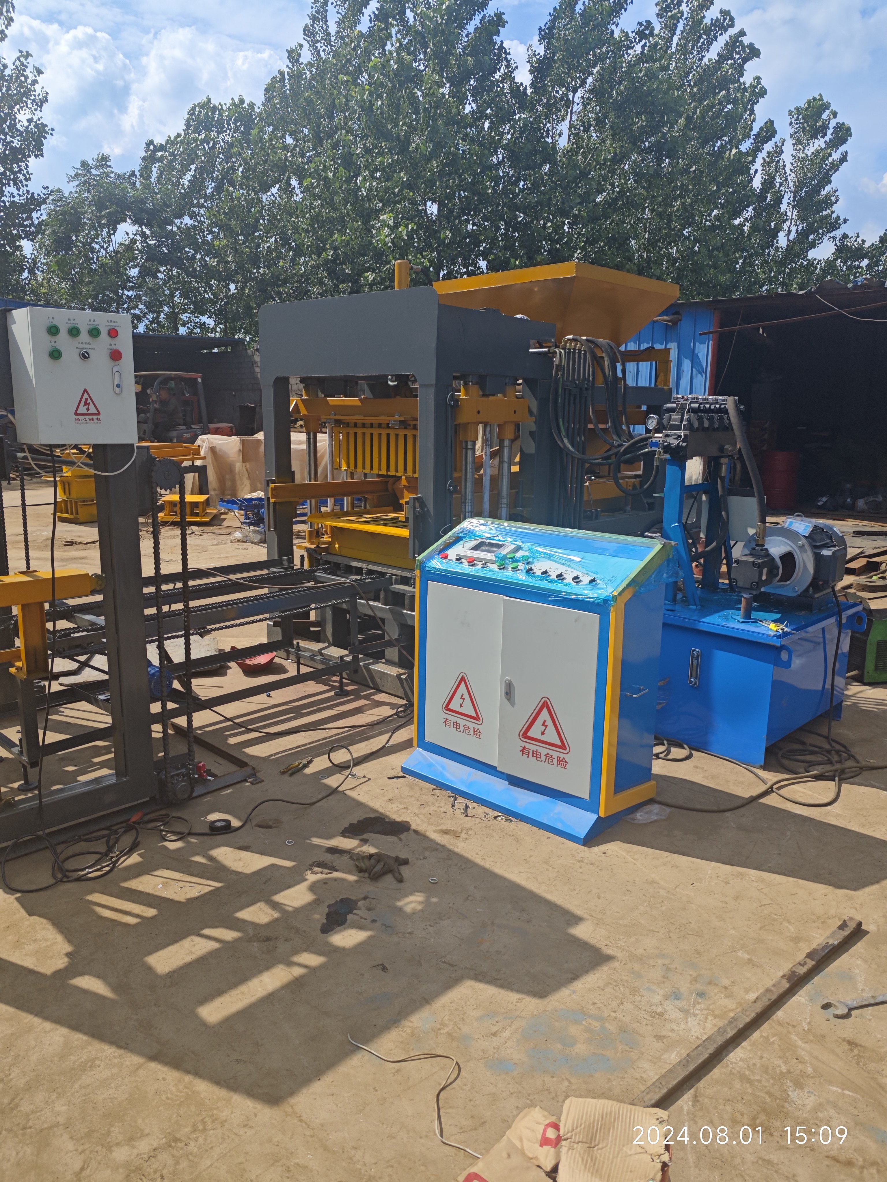 small budget QT4-18 concrete block machines full automatic brick making machinery manufacturing line for small business ideas