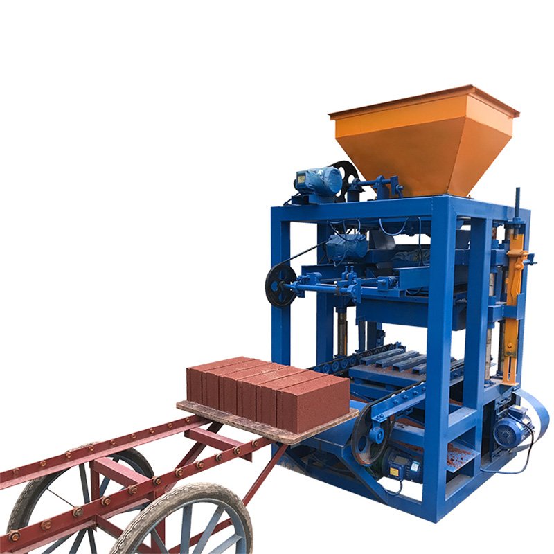 Qtj4-24 Paver Concrete Cement Brick Making Machinery Machine De Fabrication De Blocs