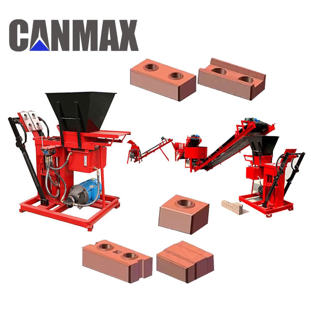 semi-auto red block machinery earth building blocks making machines south africa clay brick making machine for making clay block