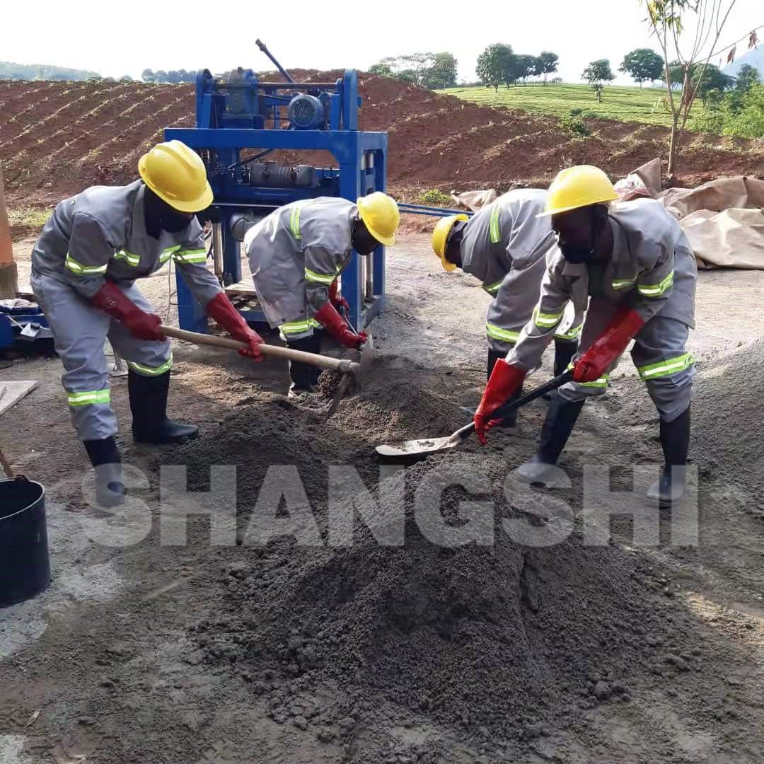QMJ4-35B concrete block making machines Nairobi Kenya hollow block machine