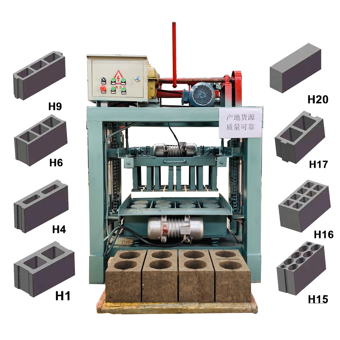 High Efficiency Semi-Automatic 4-35B Brick Making Machine Simple and Easy to Operate for Production