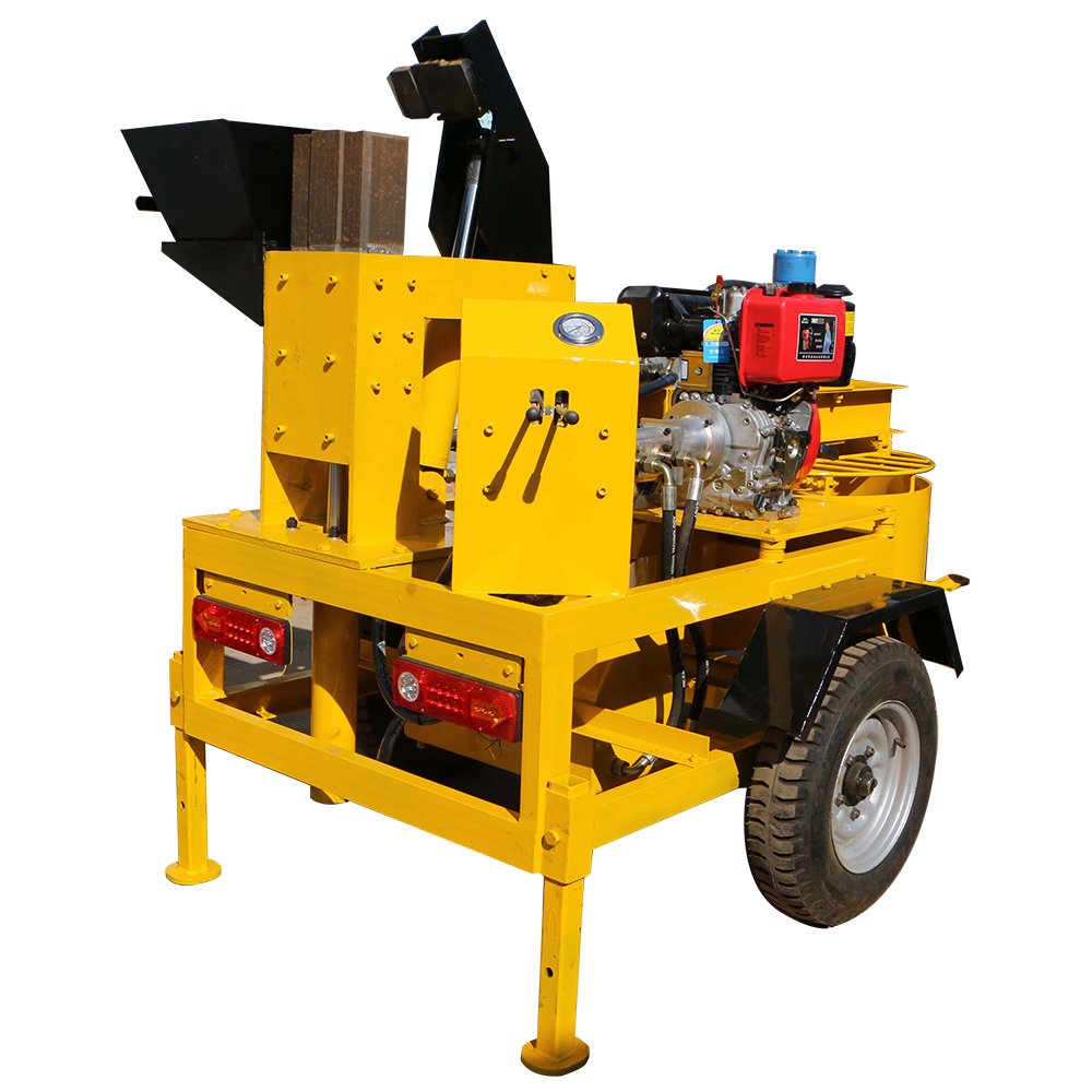 hand operated interlock clay brick making machine