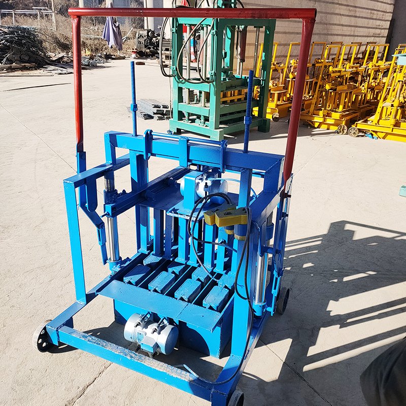 Cement Hollow Block Manual Brick Making Machine Small Mobile Making Blocks Brick Machine