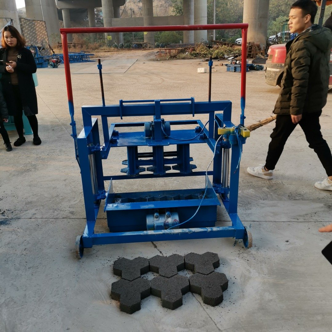 Cement Hollow Block Manual Brick Making Machine Small Mobile Making Blocks Brick Machine