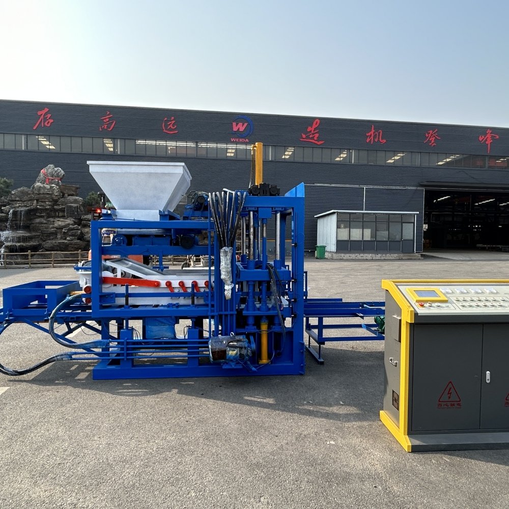 Automatic Block Construction Manufacturing Brick Making Machine to Ghana Concrete Brick Making Machine