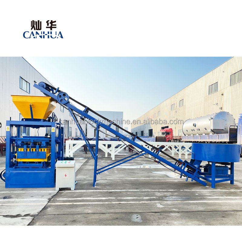 Construction machinery equipment QT4-24 semi automatic concrete paver block making machine brick making machinery