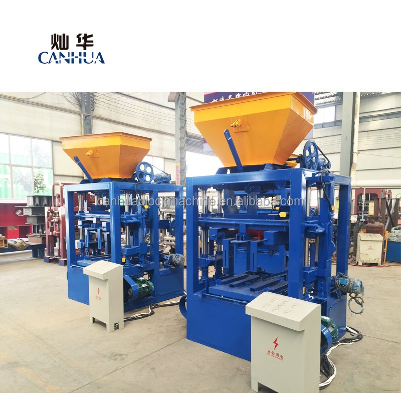 Construction machinery equipment QT4-24 semi automatic concrete paver block making machine brick making machinery