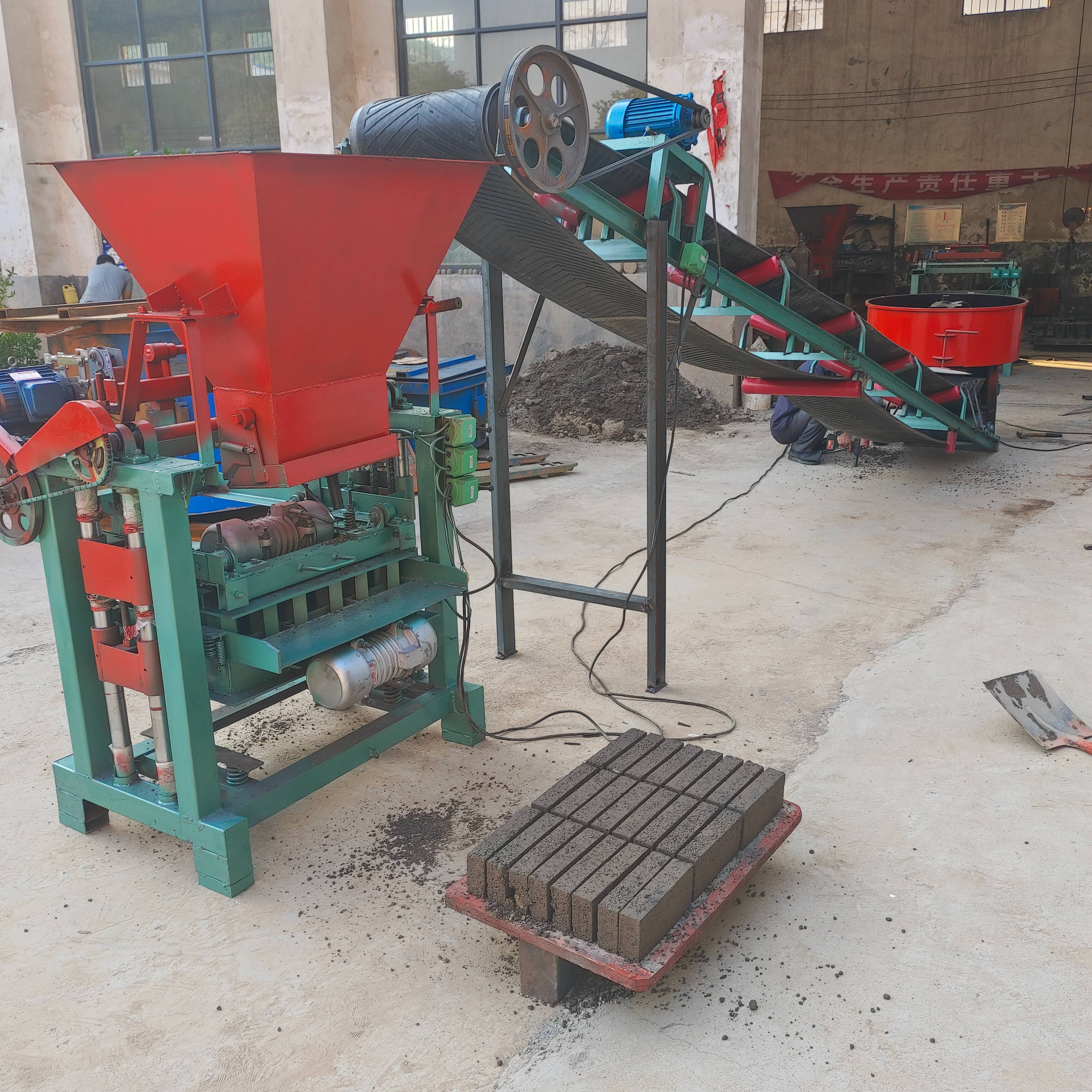 Automatic Machinery Brick Making Machine Durable Engineering Hollow Brick Block Making Machine On Reduction