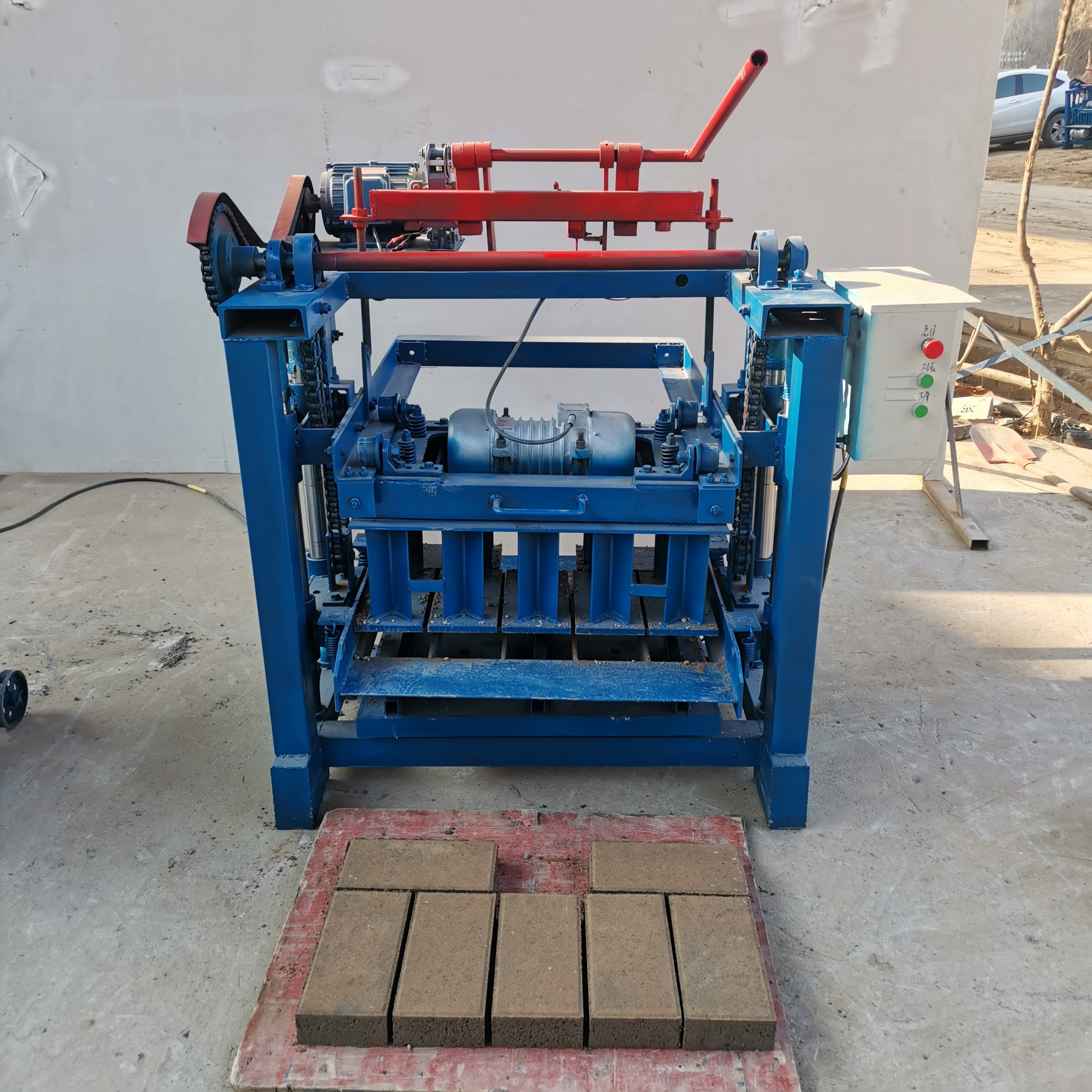 Hot sale easy to operate sand automatic brick making machine manual hollow block concrete brick mould